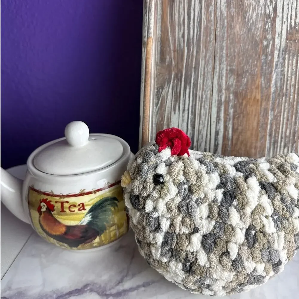 Cozy Vintage Farmhouse Kitchen Bundle Rooster Tea Set Tray Cookbook Copper Decor